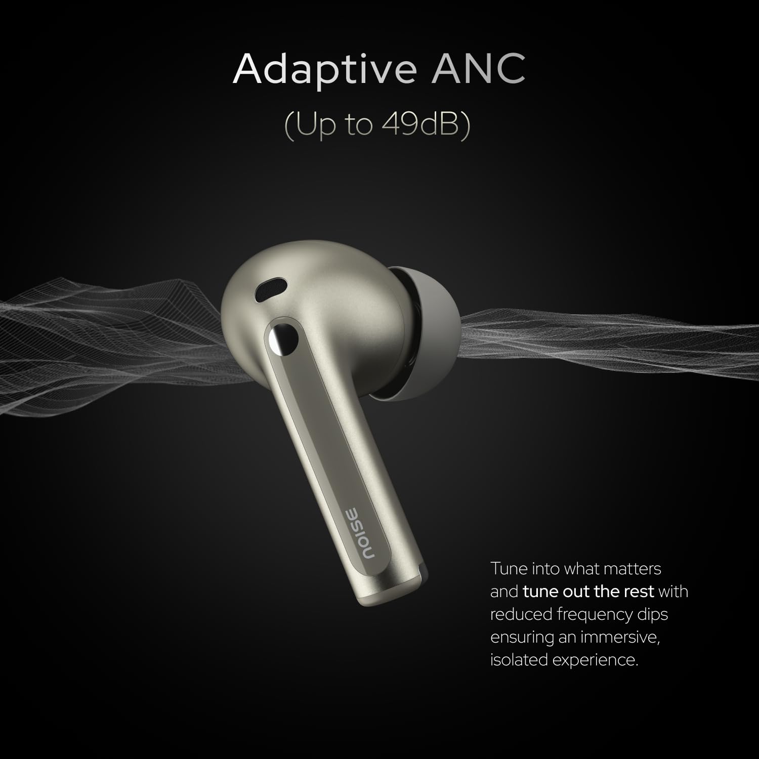 Noise Master Buds, Sound by Bose in-Ear Bluetooth Earbuds, Up to 49dB Adaptive ANC, LHDC 5.0, Immersive Spatial Audio, 44H Playtime with 6 mic ENC, Dual Pairing, IPX5 Ear Buds TWS (Onyx) - Image 11